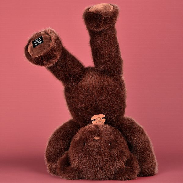 Игрушка мягкая мишка Cl&eacute;mentin Marron Chocolat, 60 см, Histoire d'Ours HO3391 - купить, цена