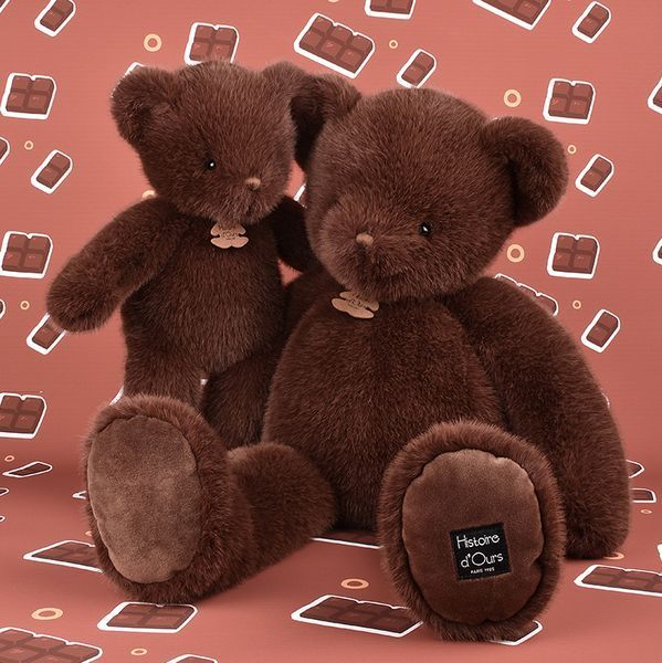 Игрушка мягкая мишка Cl&eacute;mentin Marron Chocolat, 60 см, Histoire d'Ours HO3391 - купить, цена
