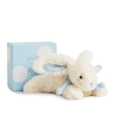 М'яка іграшка зайчик Lapin Bonbon Bleu, 20 см, Doudou et Companie DC1238 - купити, ціна