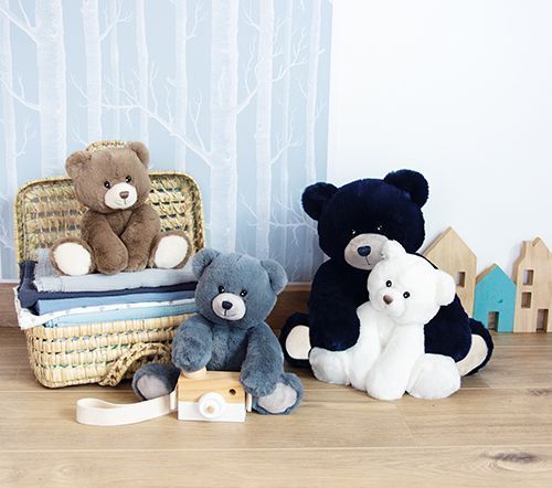 Мягкая игрушка мишка Oscar blanc cass&eacute;, 25 см, Histoire d'Ours HO3022 - купить, цена
