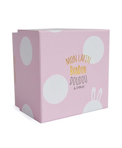Мягкая игрушка зайчик Lapin Bonbon Rose, 16 см, Doudou et Companie DC3375 - купить, цена
