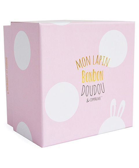 Мягкая игрушка зайчик Lapin Bonbon Rose, 20 см, Doudou et Companie DC1239 - купить, цена