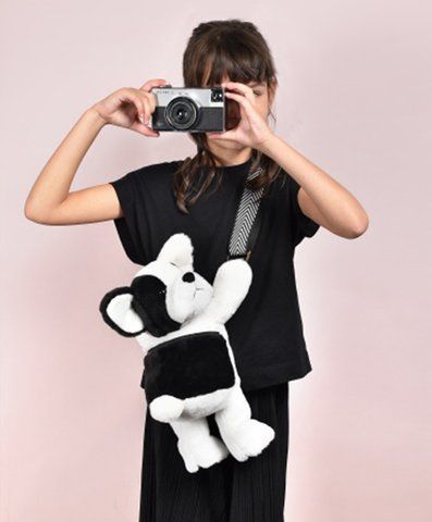 М'яка іграшка-сумка Sac bandouli&egrave;re - Chien en peluche, 30 см, Doudou et Companie DC4564 - купити, ціна