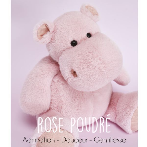 Мягкая игрушка бегемот HIP'COOL Rose poudr&eacute;, 40 см, Histoire d'Ours HO3097 - купить, цена