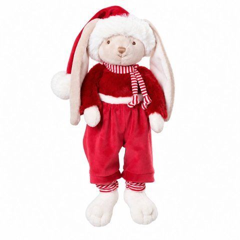 М'яка іграшка зайчик Christmas Sammy, 30 см, Bukowski Design 24171 - купити, ціна