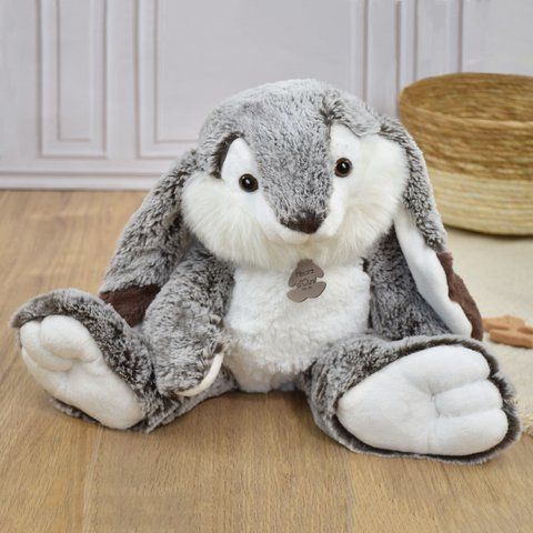 М'яка іграшка зайчик Lapin Marius - Gris chaud, 40 см, Histoire d'Ours HO2297 - купити, ціна
