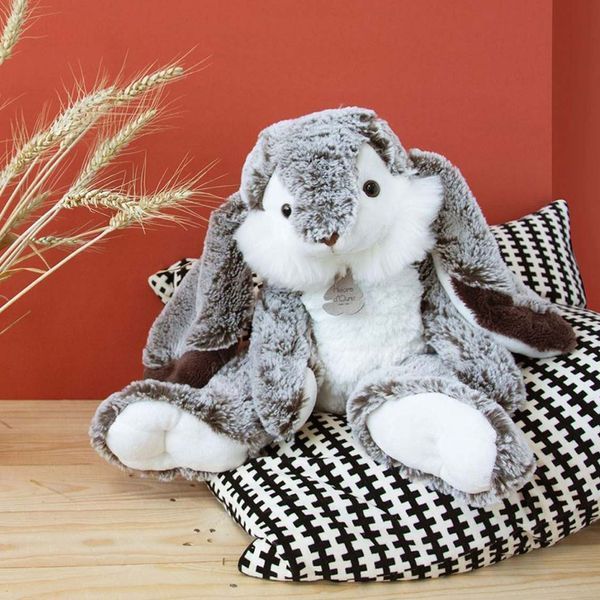 М'яка іграшка зайчик Lapin Marius - Gris chaud, 40 см, Histoire d'Ours HO2297 - купити, ціна