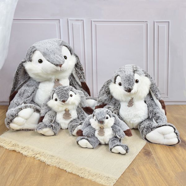М'яка іграшка зайчик Lapin Marius - Gris chaud, 40 см, Histoire d'Ours HO2297 - купити, ціна