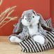 М'яка іграшка зайчик Lapin Marius - Gris chaud, 40 см, Histoire d'Ours HO2297, фото 3