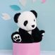 М'яка іграшка панда Panda noir et blanc, 25 см, Histoire d'Ours HO2867, фото 2