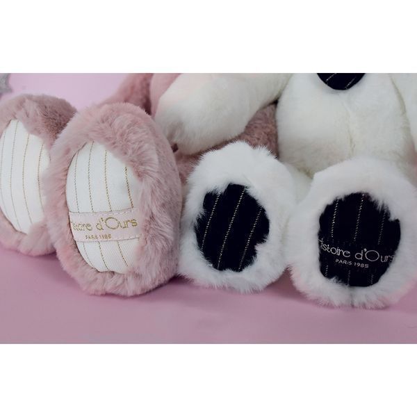 М'яка іграшка ведмедик Ours Preppy Chic Rose poudr&eacute;, 30 см, Histoire d'Ours HO3132 - купити, ціна