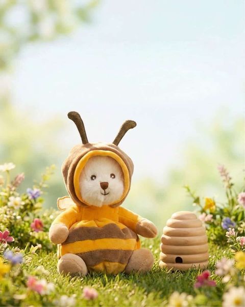 Іграшка м'яка ведмедик Ziggy Bee, 15 см, Bukowski Design 23107 - купити, ціна