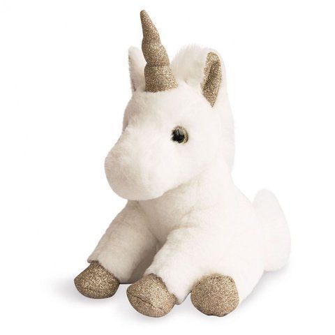 Мягкая игрушка единорог Licorne paillettes Blanche Or, 23 см, Histoire d'Ours HO2659 - купить, цена