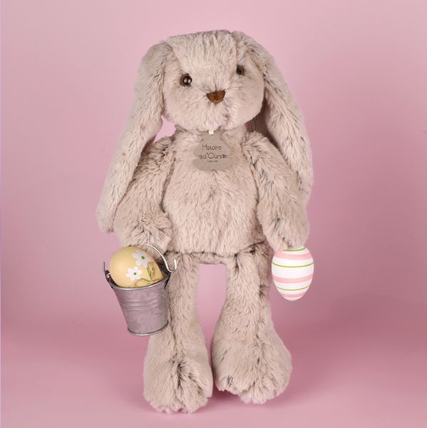 М'яка іграшка зайчик Peluche Lapin Beige, 40 см, Histoire d'Ours HO2431 - купити, ціна