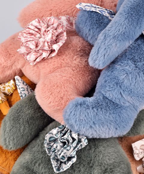 М'яка іграшка зайчик Lapin DOUDOU - Rose poudr&eacute;, 25 см, Doudou et Companie DC4140 - купити, ціна