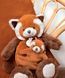 Мягкая игрушка красная панда Panda roux avec b&eacute;b&eacute;, 25 см, Doudou et Companie DC3985, фото 1